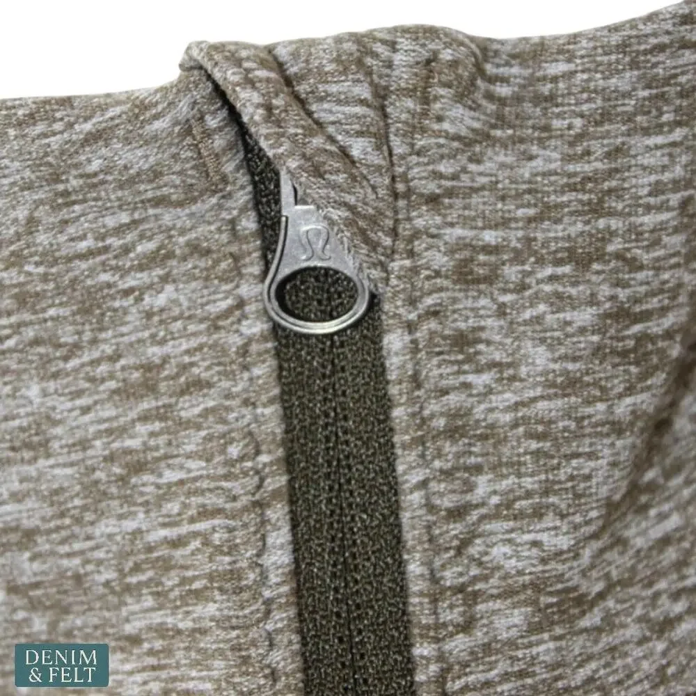 Lululemon Rush Hour 1/2 Zip Pullover‎ Sweatshirt Olive Green Size 8 ~ EUC!!